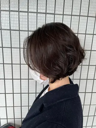 ショート パーマ 五十嵐ゆり 美髪カラー　武蔵小杉のヘアスタイル