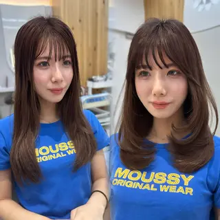 ロング oto🎀×美髪× シースルー前髪🤍のヘアスタイル