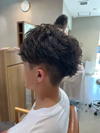 パーマ メンズ 永野 真也のヘアスタイル