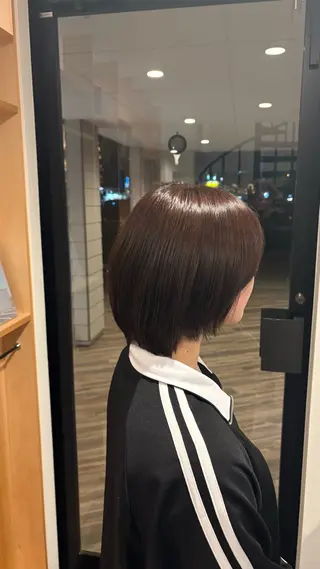 ミディアム カラー 滑川 吏音のヘアスタイル