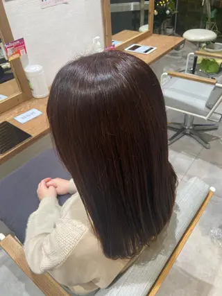 ミディアム ハラダ ヒナミのヘアスタイル