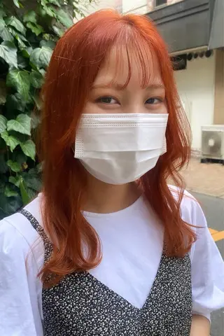 セミロング カラー 綾香 /透明感カラーのヘアスタイル