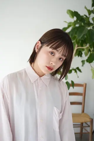 ミディアム 艶カラー🤍新潟/ 小新/マオのヘアスタイル