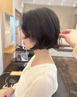 ショート パーマ yupi🐈‍⬛ レイヤー/パーマのヘアスタイル