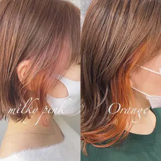 ミディアム カラー ヘアアレンジ Rene'所属・当日予約⭕️ JUNYAのヘアスタイル