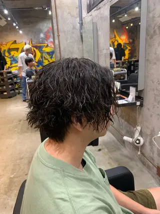 パーマ メンズ ⚡️メンズパーマ特化 mens支持◎/忠地のヘアスタイル