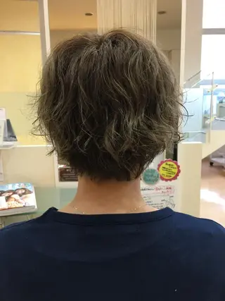 ショート パーマ 美容しょうへいの店  西長岡所属・斎藤 舞香のヘアスタイル