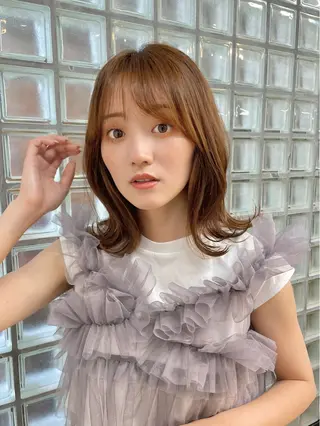 カラー 暖色/透明感カラー /nanami🌼のヘアスタイル