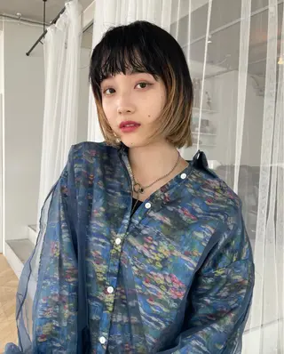 ショート カラー chiharu ボブ/レイヤーのヘアスタイル