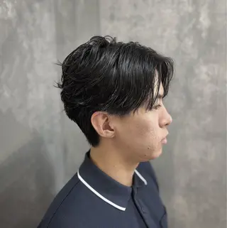 パーマ メンズ 百瀬 裕基のヘアスタイル