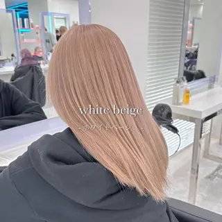 ロング カラー ベージュ‎/ダブルカ ラー/RINKA🎀のヘアスタイル