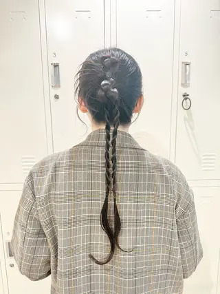 ヘアアレンジ アレンジ🎀暗髪🥣 FACE。らんのヘアスタイル