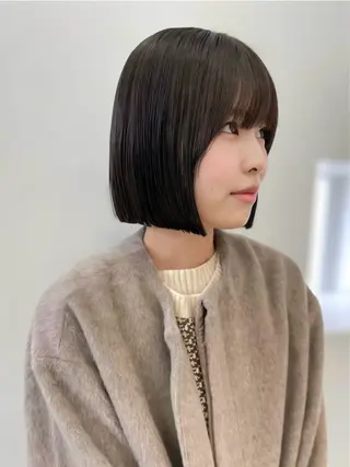 ショート カラー パーマ 2月で掲載終了 ボブ・カミオカのヘアスタイル