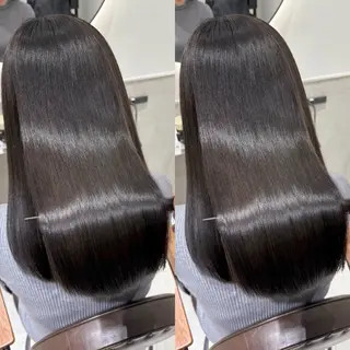 ミディアム カラー 髪質改善・縮毛矯正 人気No.1💍本木のヘアスタイル