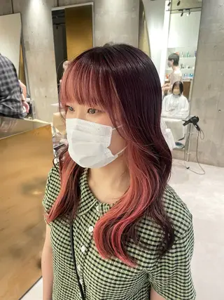 ロング カラー 美髪矯正/ハイトーン 🪸🩰ヒナコのヘアスタイル