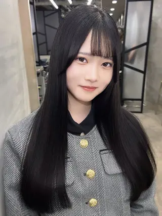 ロング カラー お肌トーン🆙カラー 全ての女性を艶髪にのヘアスタイル