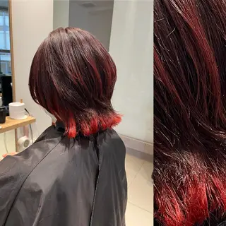 ミディアム カラー ヘアアレンジ stylist ◎RUKI.のヘアスタイル