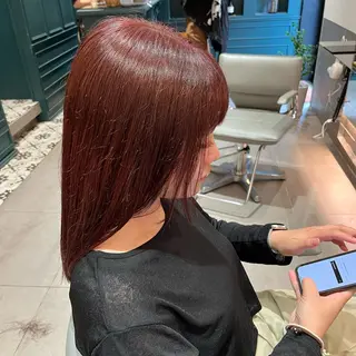 セミロング カラー 🌻暖色カラー🌻 sakuraのヘアスタイル