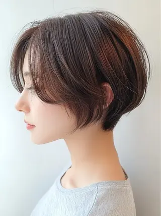 ショート カラー レイヤー×顔周 り×髪質改善/MIUのヘアスタイル