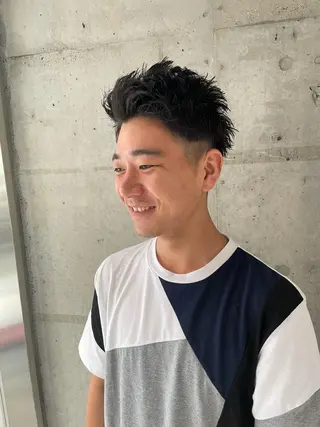 メンズ フリーランスシェアサロンルレイル所属・心斎橋/メンズ /ルレイル/地形真希のヘアスタイル