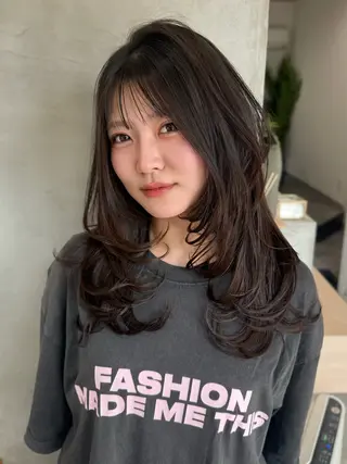 ロング 88 hair design所属・🫧ハルカ🫧 韓国レイヤーのヘアスタイル
