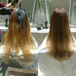 セミロング ロング カラー 🦋美髪/エクステ 🦋アベイクミのヘアスタイル