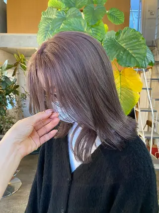 ミディアム カラー パーマ ヘアアレンジ メンズ キッズ ネイル マツエク・マツパ モリモト サナのヘアスタイル