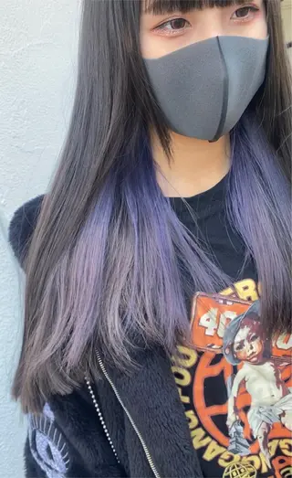 ロング カラー 縮毛矯正とレイヤー /杉村凜汰郎のヘアスタイル