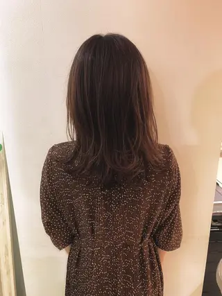 ミディアム カラー なりたいが叶う ながしまじゅんきのヘアスタイル