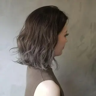 ミディアム カラー Le Lien カジのヘアスタイル