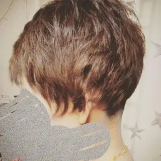 カラー パーマ 田辺 眞波のヘアスタイル