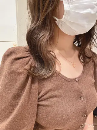 セミロング カラー はだゆうき @hadadan08のヘアスタイル