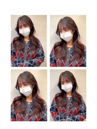 セミロング カラー the path shogo🌻のヘアスタイル