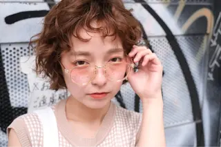 ショート パーマ 似合わせスタイル 山本風太のヘアスタイル