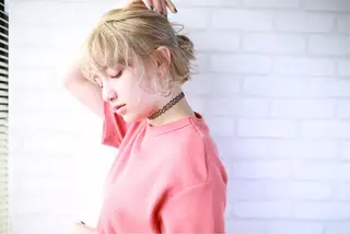 ミディアム カラー パーマ ヘアアレンジ メンズ キッズ ネイル マツエク・マツパ premier modelsのヘアスタイル