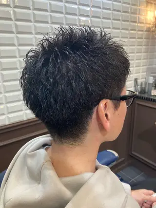 ショート メンズ ルピナス中田店長 山口大地のヘアスタイル