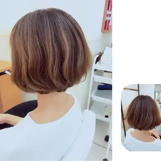 ショート パーマ 奈良崎 和弘のヘアスタイル