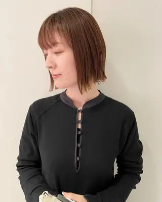 ショート カラー iet.所属・ウルフ/ボブ/耳ツボ ジュエリー◎ricoのヘアスタイル