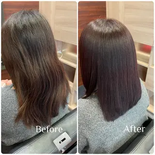 ミディアム 青山 結のヘアスタイル