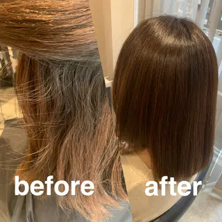 ミディアム 【くせ毛さんのお悩み 解決🍀】栗橋のヘアスタイル