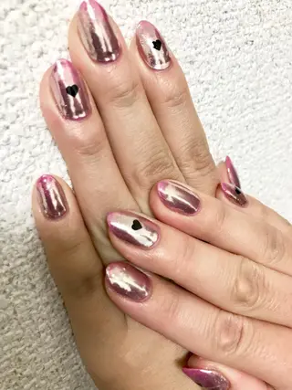 セミロング ヘアアレンジ ネイル マツエク・マツパ Sunny side nailのネイルデザイン