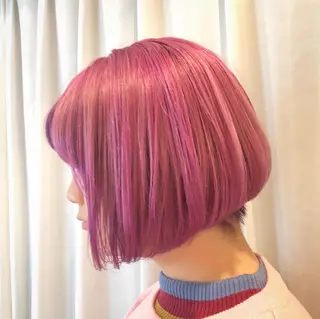 ショート カラー ヘアアレンジ flamme Annaのヘアスタイル
