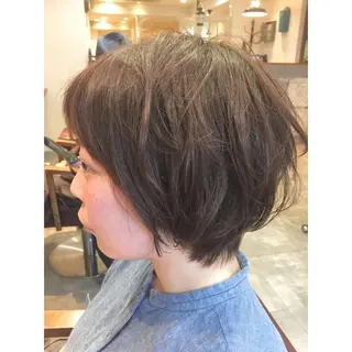 ショート 透明感/ 美髪矯正/田中恭のヘアスタイル