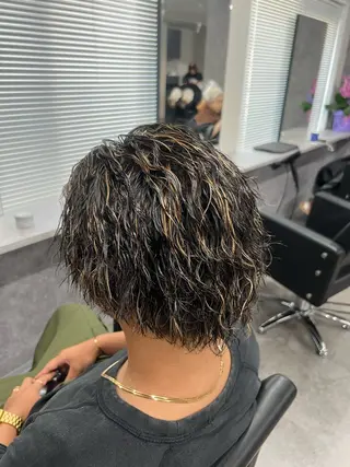 カラー パーマ メンズ 立川/過去1の毛流れ パーマ/しゅーとのヘアスタイル