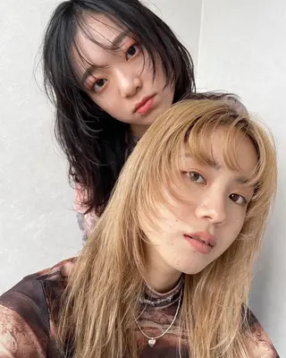ミディアム カラー ヘアアレンジ crop es 茅ヶ崎所属・ヘアセット/髪質改善 🌿 長 若奈のヘアスタイル