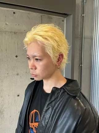 カラー ヘアアレンジ メンズ 傷ませないカラー・ ボブ・リクト💥のヘアスタイル