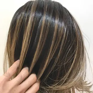 ミディアム カラー ヘアメディカルサロン銀座premium所属・✨髪質改善✨三橋 正隆のヘアスタイル