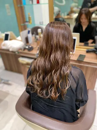 ロング カラー 💎大人ハイライト 💎上杉一也💎のヘアスタイル