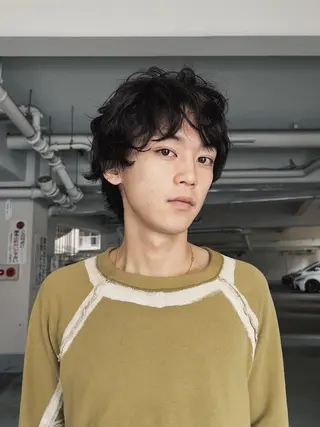 パーマ メンズ 大阪メンズハイトーン /スパイキー/RAIのヘアスタイル