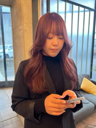 ロング カラー 只野 真衣のヘアスタイル